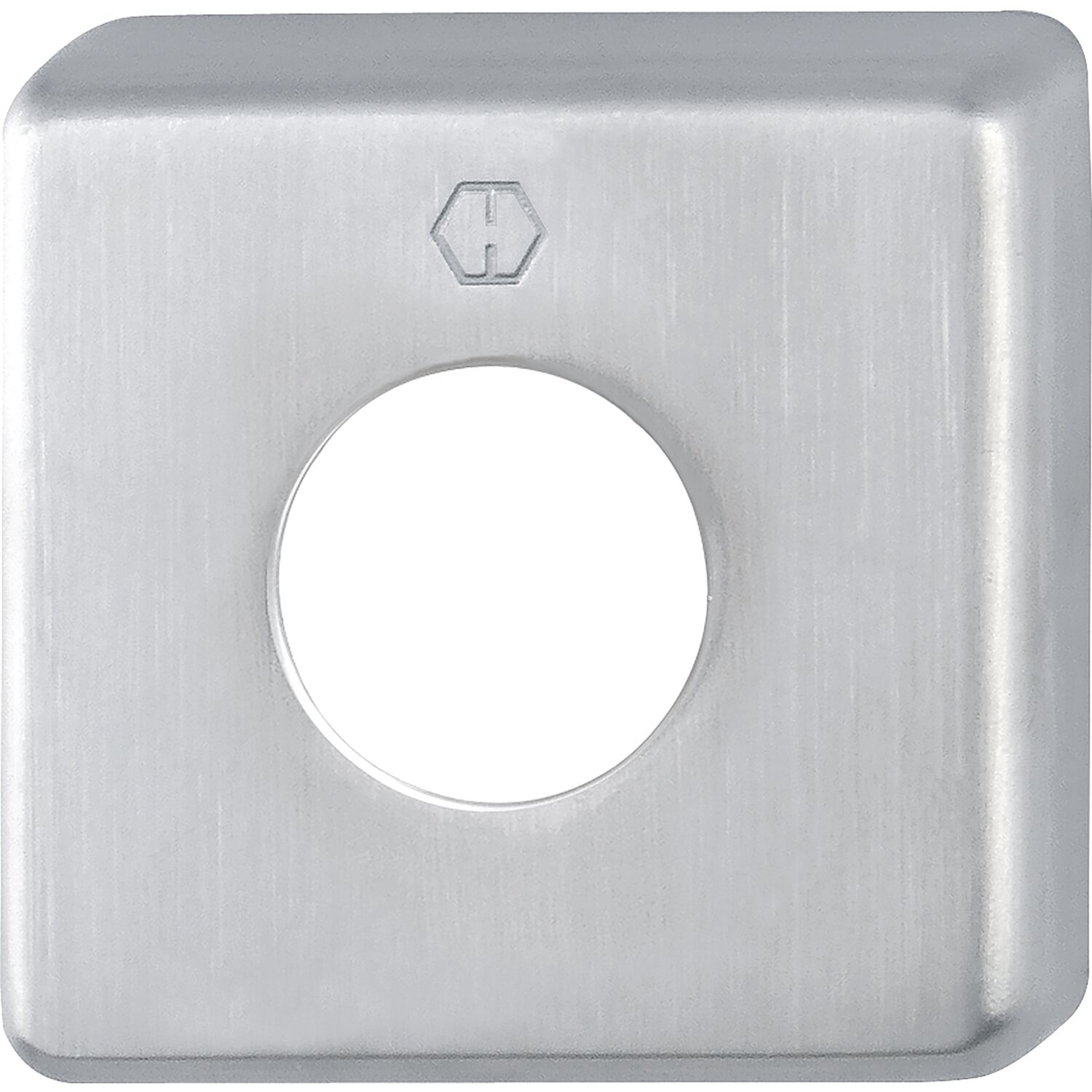 Hoppe Griff-Abdeckrosette eckig Edelstahl matt