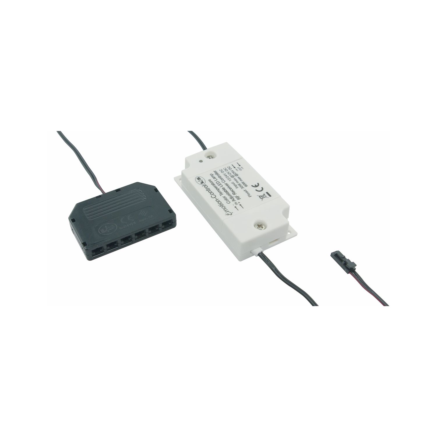 Empfänger DualColor 1-Kanal 12 V/DC 60W inkl. 6-fach Verteiler ()