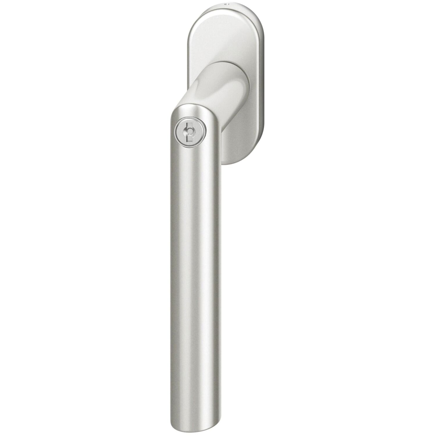FSB Fenstergriff 34 1076 81415 abschließbar ovale Rosette Aluminium silber
