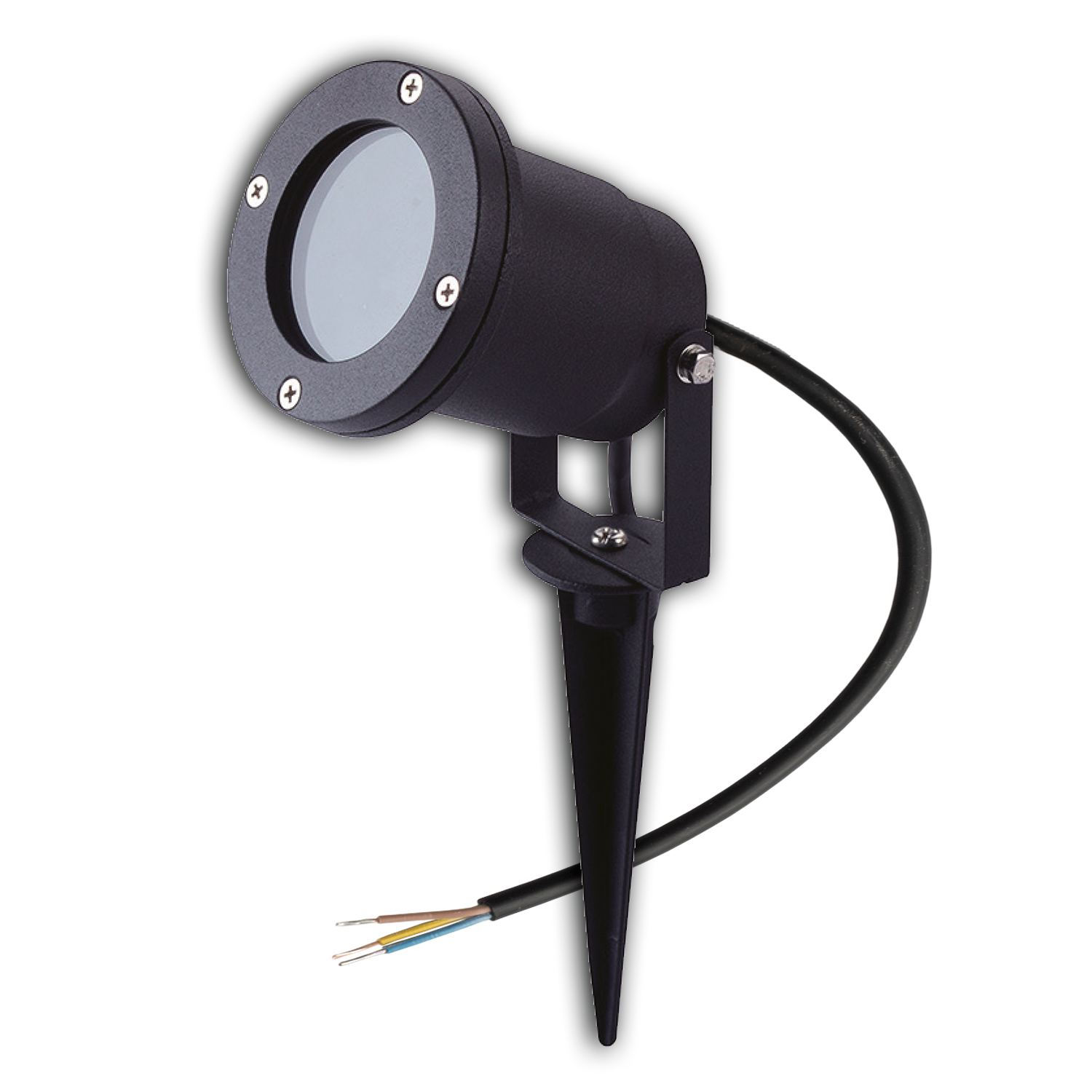 ISOLED Aufbaustrahler GU10 IP65 schwarz inkl. Erdspieß