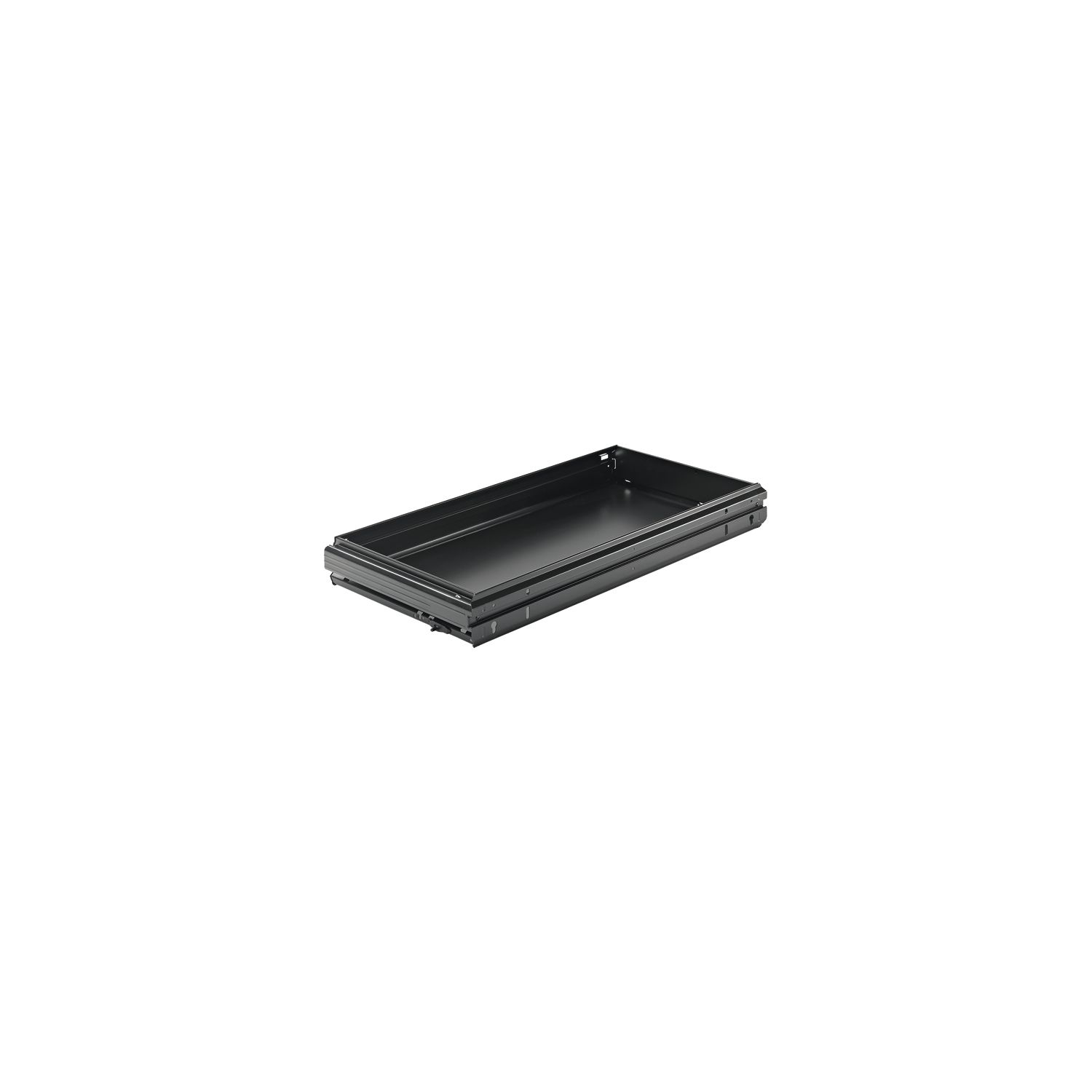 HETTICH Systema Top 2000 Breitwandschubladen, KB 435 mm, Stahl schwarz