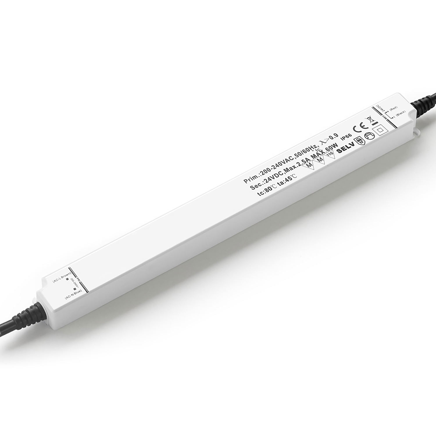 ISOLED LED Trafo 24V/DC 0-60W IP66 SELV