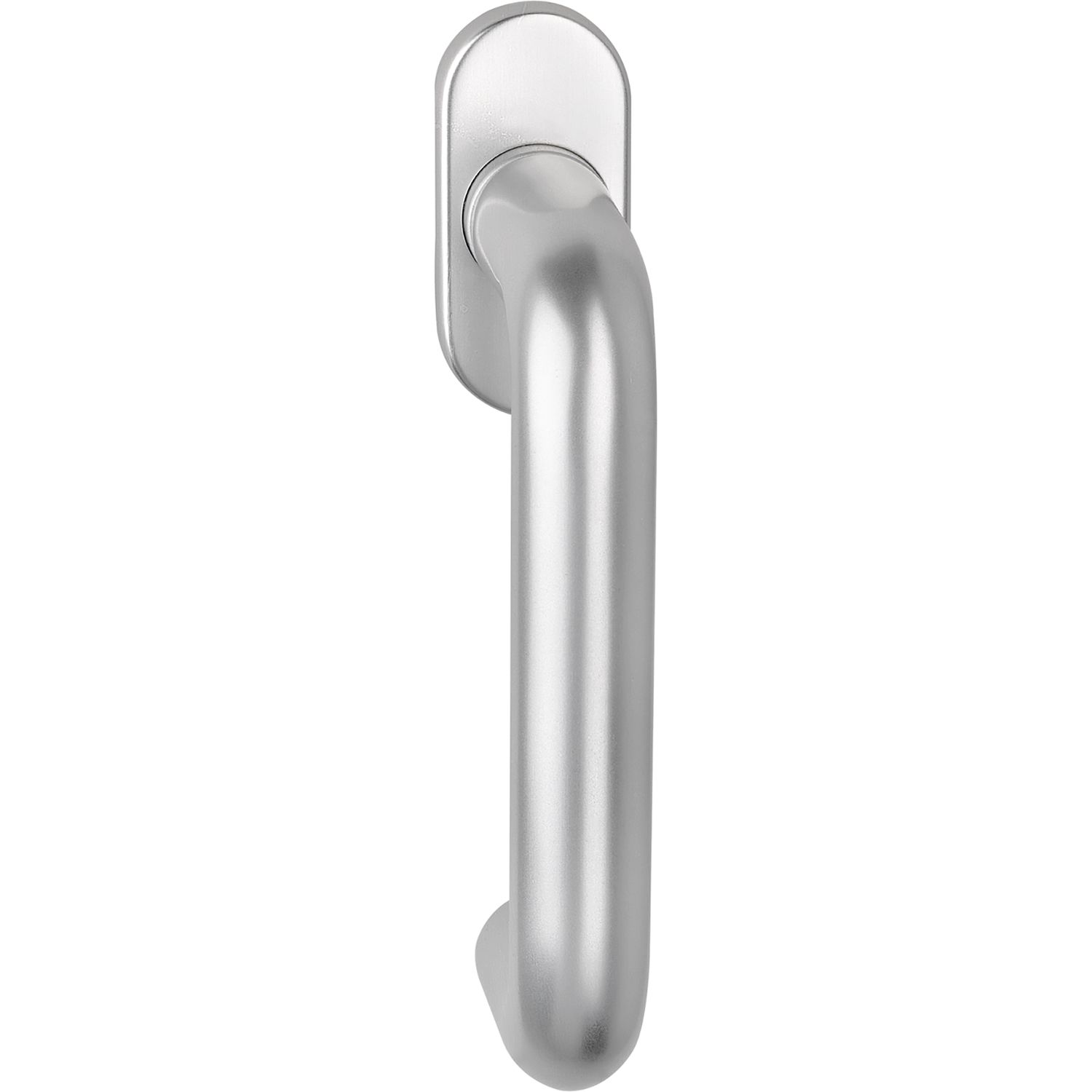 Ogro Fenstergriff PREMIUM 4100SO - verdeckt geschraubt Vierkant 7x20 - 40 silber elox