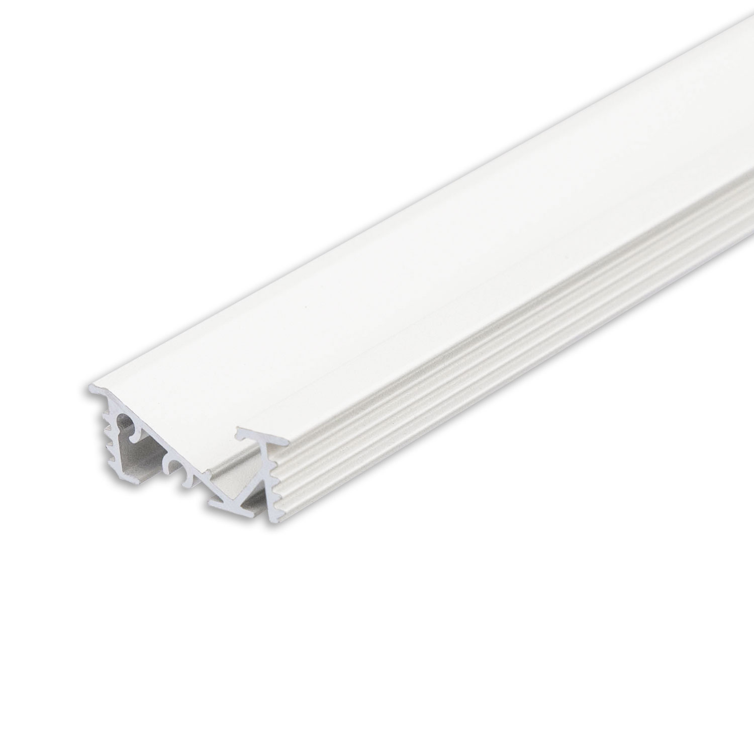 ISOLED LED Einbauprofil FURNIT6 D Aluminium weiß RAL 9003 200cm