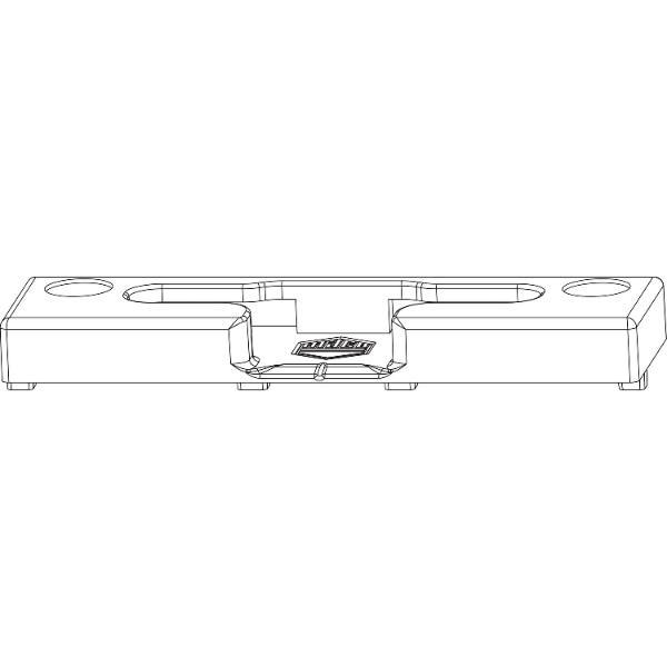Maco #368056 MACO Kippschließteil PVC Bodenschwelle GKG/TROCAL FT 22 mm 13V universal silber