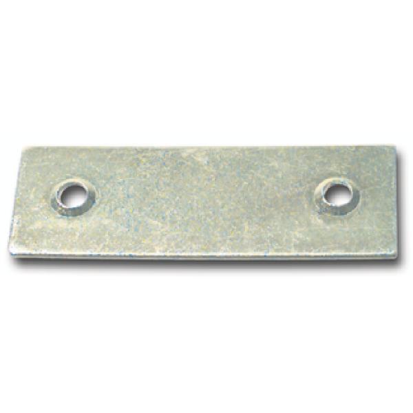 Blindplattl für Einlegstange, 18 x 53 mm, Stahl verzinkt