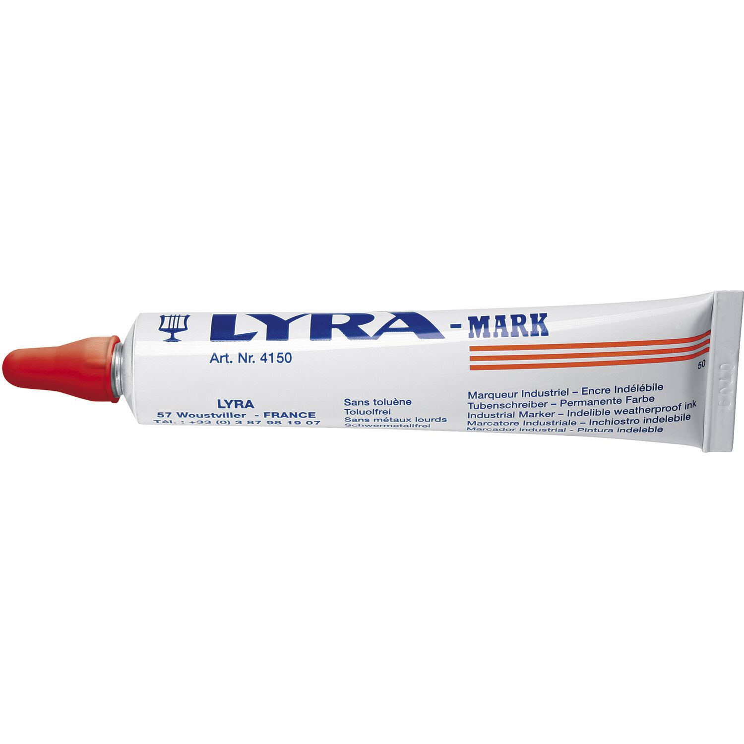 Lyra Signierpaste 115 rot in Tube mit Schreibkugel