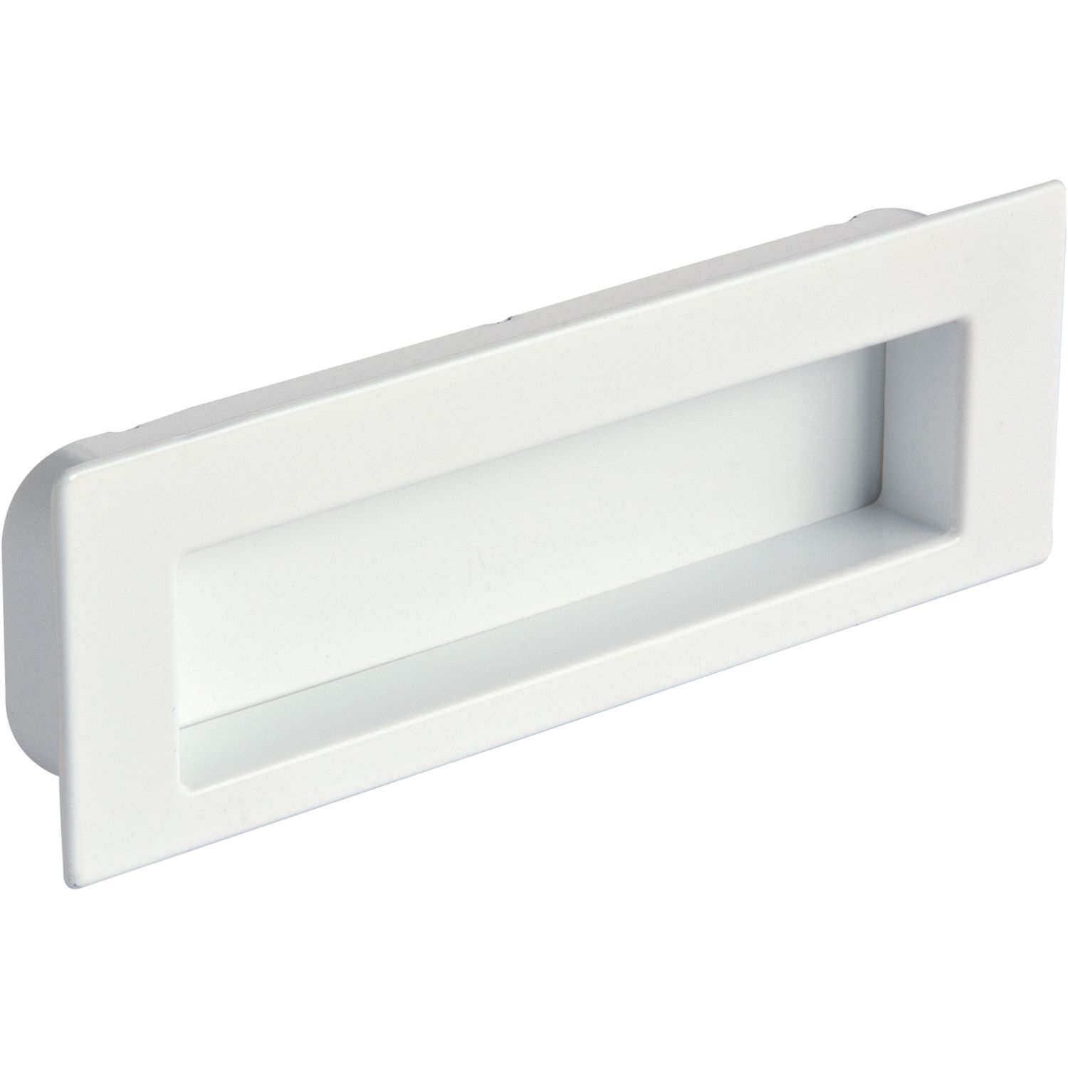 SIRO Muschelgriff Nicola B 112,Einlassmaß 106,5x31mm zink weiß glänzend