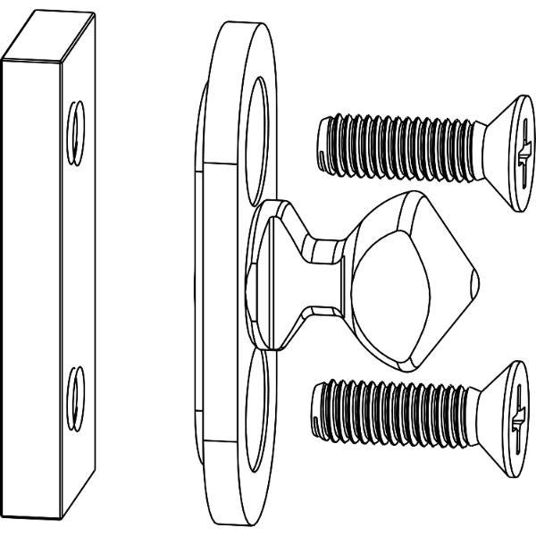 Maco #103261 HS Verriegelungsbolzen Standard komplett für Schema C/L silber (103261)