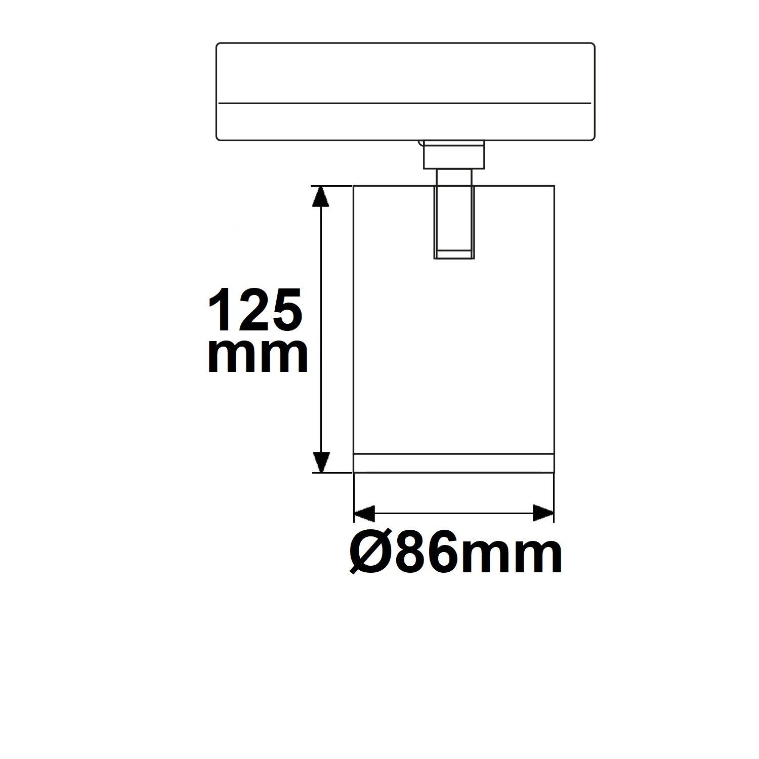 ISOLED 3-Phasen Schienen-Strahler 35W 38° schwarz matt 4000K CRI90