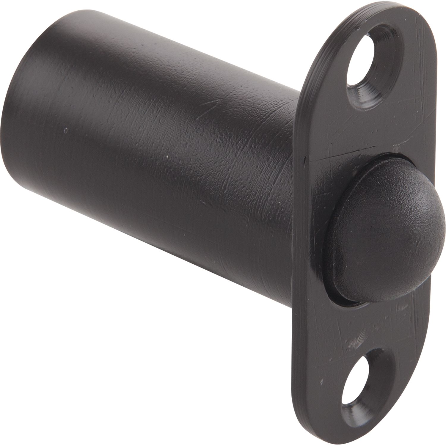 DORMA-Glas Türschnapper mit Rundfalle, Kunststoff schwarz (12.305)