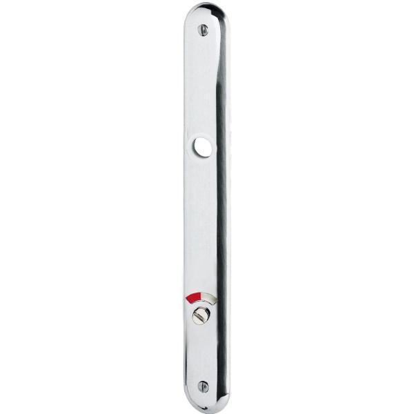Grundmann Langschild ELEGANT WG 500, WC 90, für Notöffner, Alu poliert