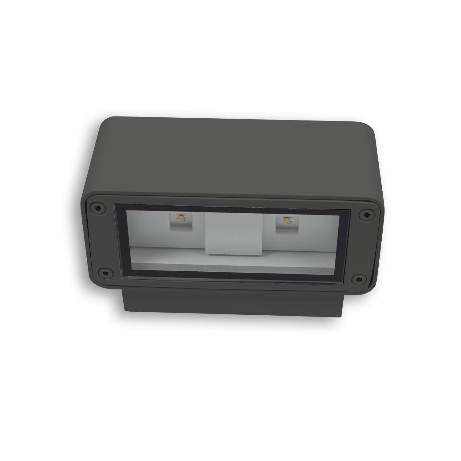ISOLED LED Wandleuchte Up&Down 4x3W CREE IP54 anthrazit warmweiß
