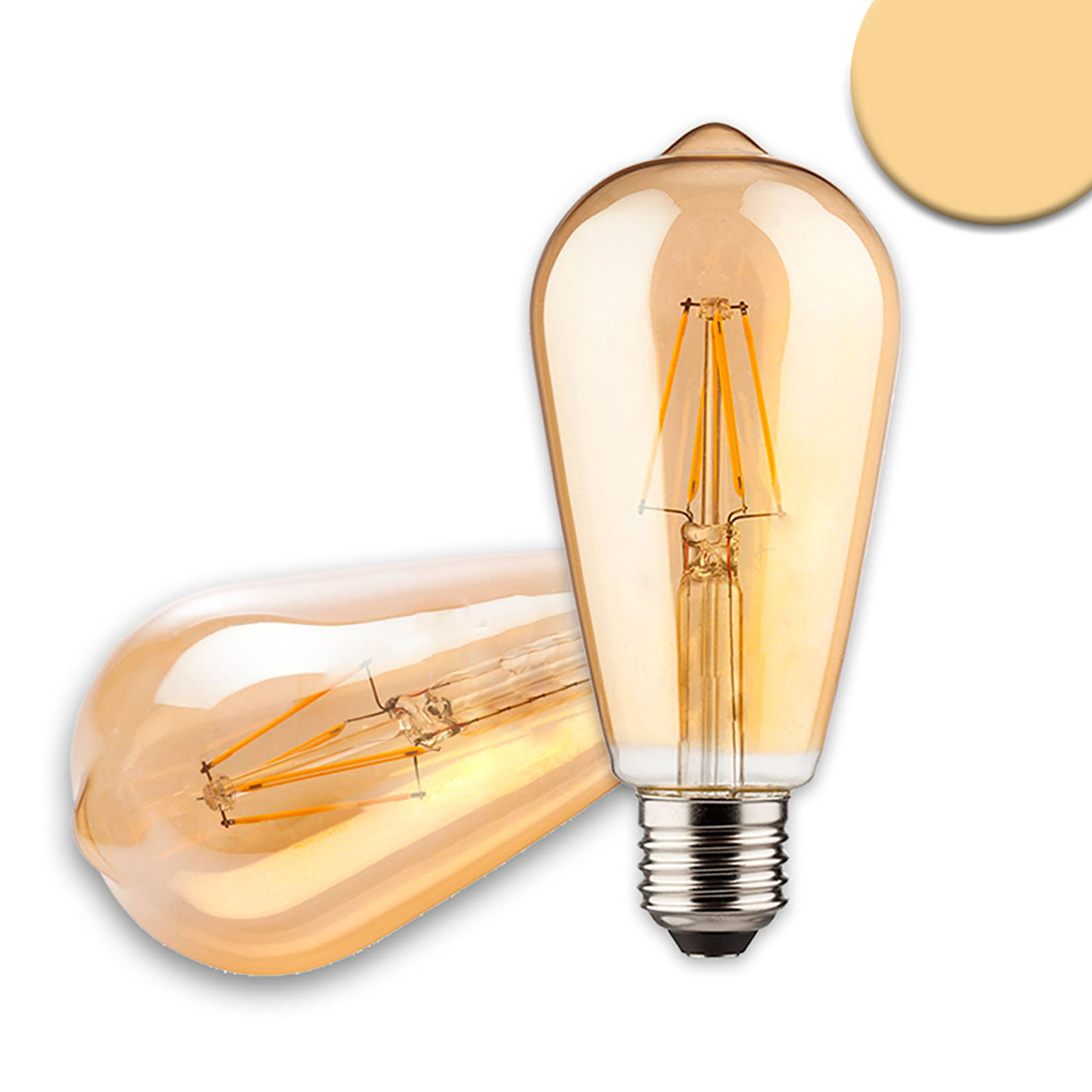 ISOLED E27 Vintage Line LED ST64 Birne 8W ultrawarmweiß dimmbar ISOLED E27 Vintage Line LED ST64 Birne 8W ultrawarmweiß dimmbar