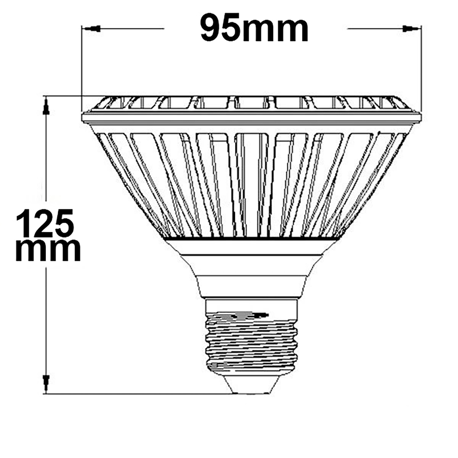 ISOLED LED PAR30L E27 230V 32W 30° neutralweiß