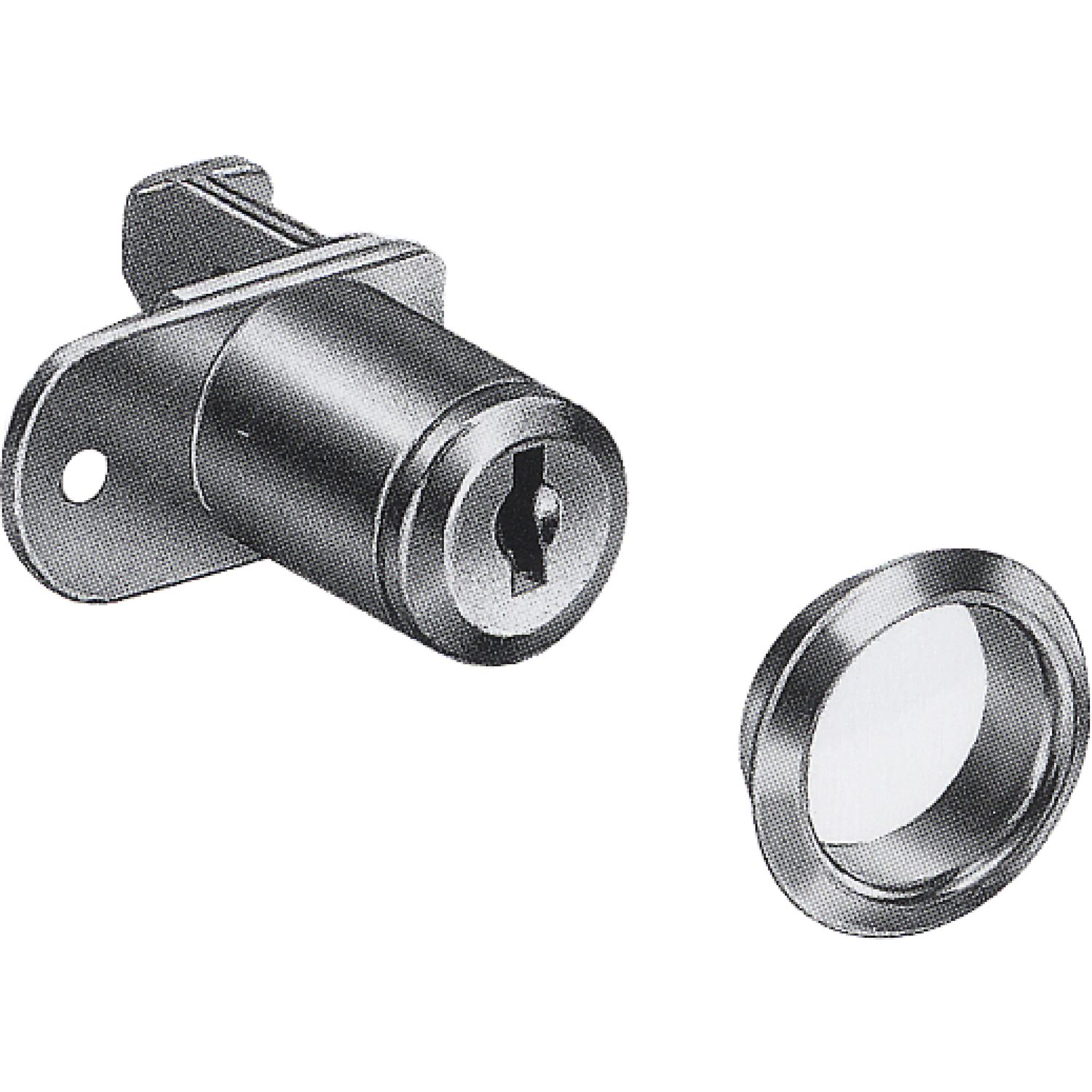 ninka HEKNA Zentralverschluss 120, Zylinder ø 16,5 mm, Zamak vernickelt