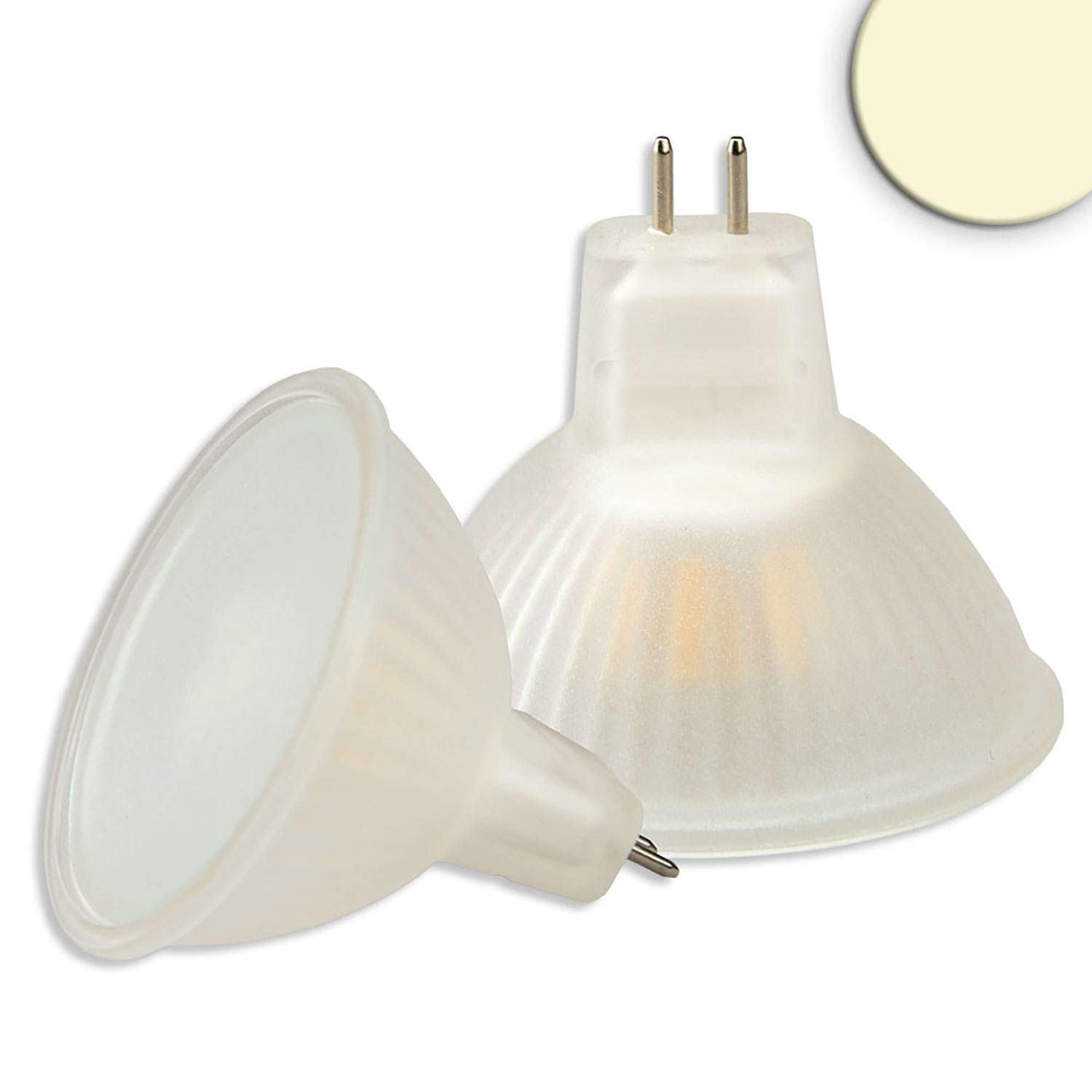 ISOLED MR16 LED Strahler 3,5W 270° opal warmweiß