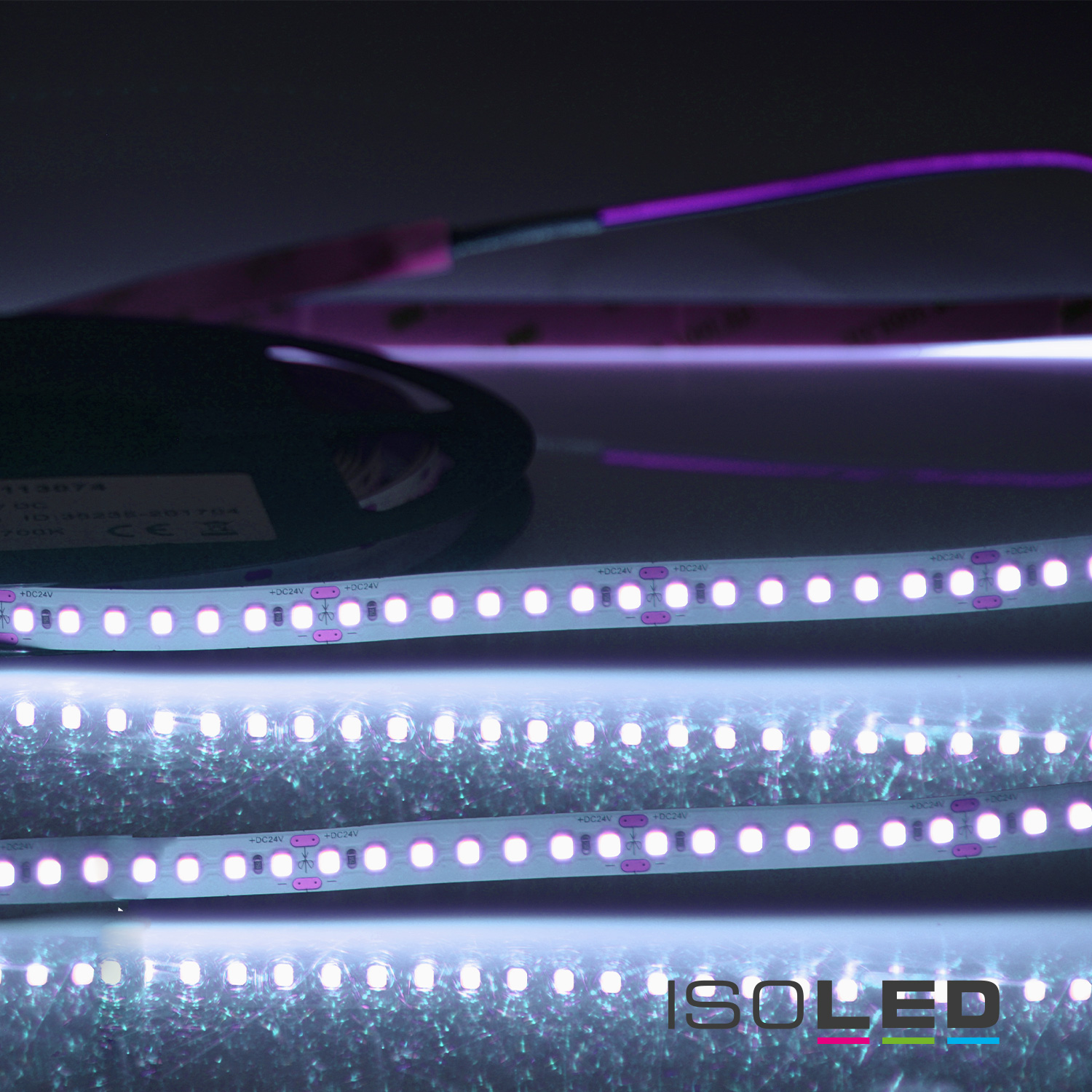 ISOLED LED CRI Food Flexband Fish 24V DC 14,4W IP20 5m Rolle 140 LED/m