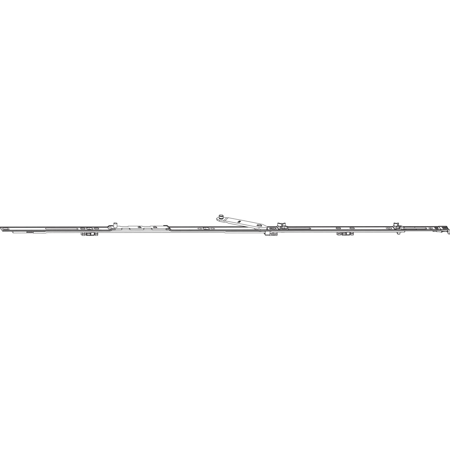 Roto ROTO NX Axerstulp T/P Grundsicherheit L= 490 mm FFB 411-600 mm silber