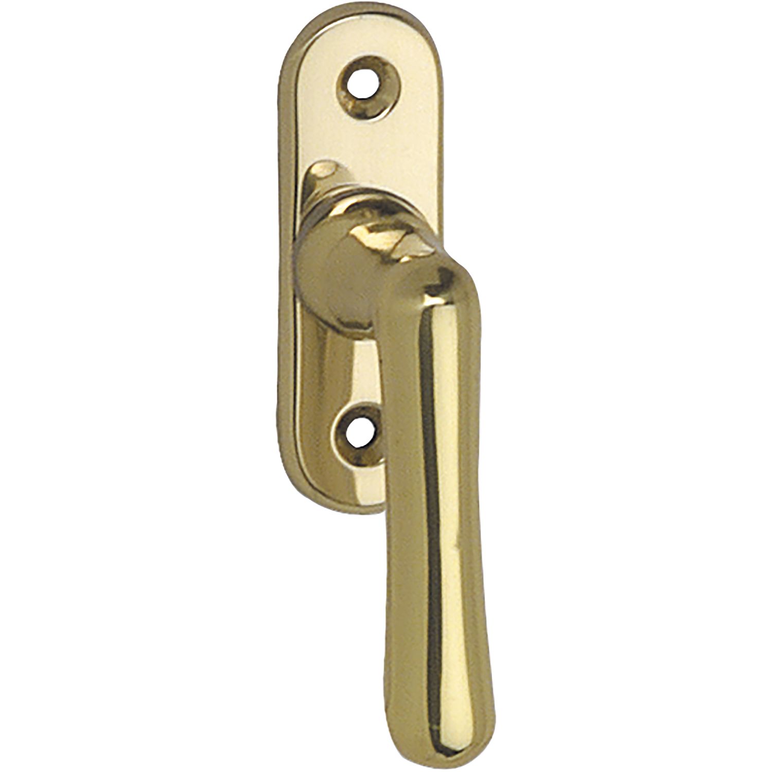 Grundmann Fenstergriff WG ELEGANT 504 -geradeVierkant 7x35mm Messing poliert