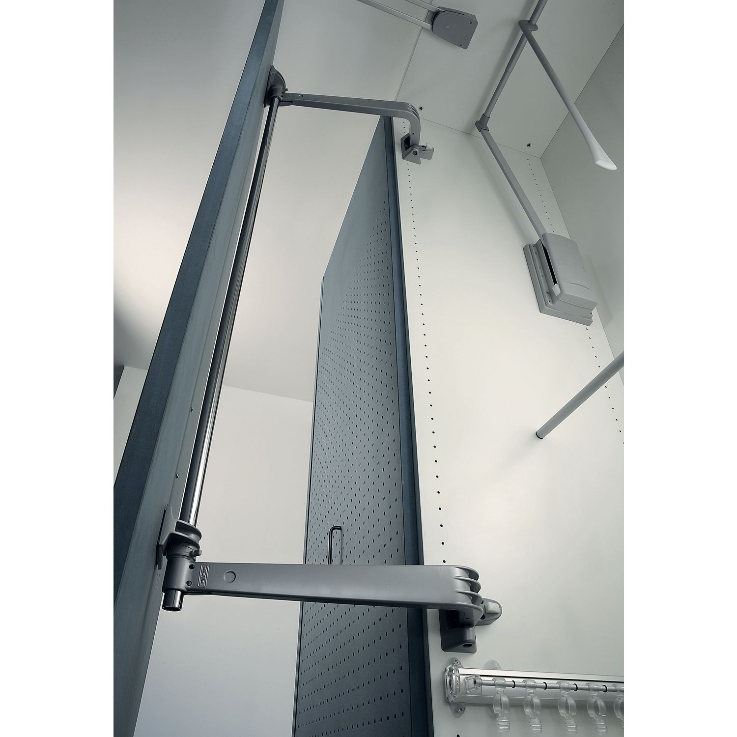Servetto Schwenktürbeschlag MOTION-V KB 900 mm, Druckgussaluminium grau lackiert