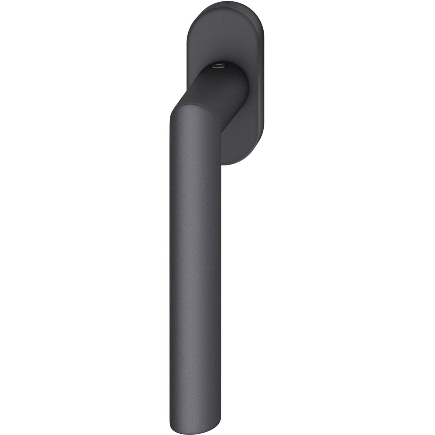 FSB Fenstergriff ovale Rosette Aluminium schwarz matt