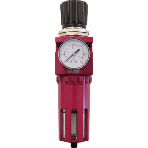 Druckluft Filterdruckminderer mit Anschlussgewinde 1/2" Druckluft Filterdruckminderer mit Anschlussgewinde 1/4"