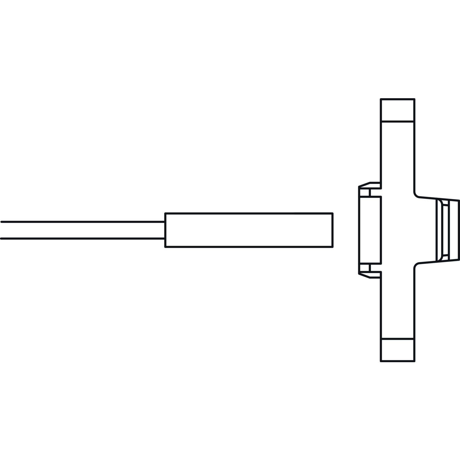 GU HS Verschlussüberwachung Schema A mit Kabel 4 m weiß
