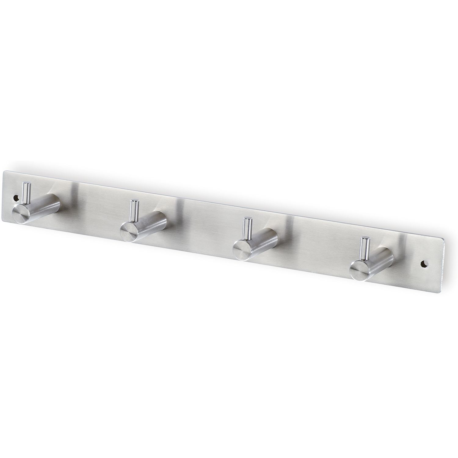 SIRO Garderobenleiste Aton mit 4 Haken, Breite 322 mm, Edelstahl gebürstet