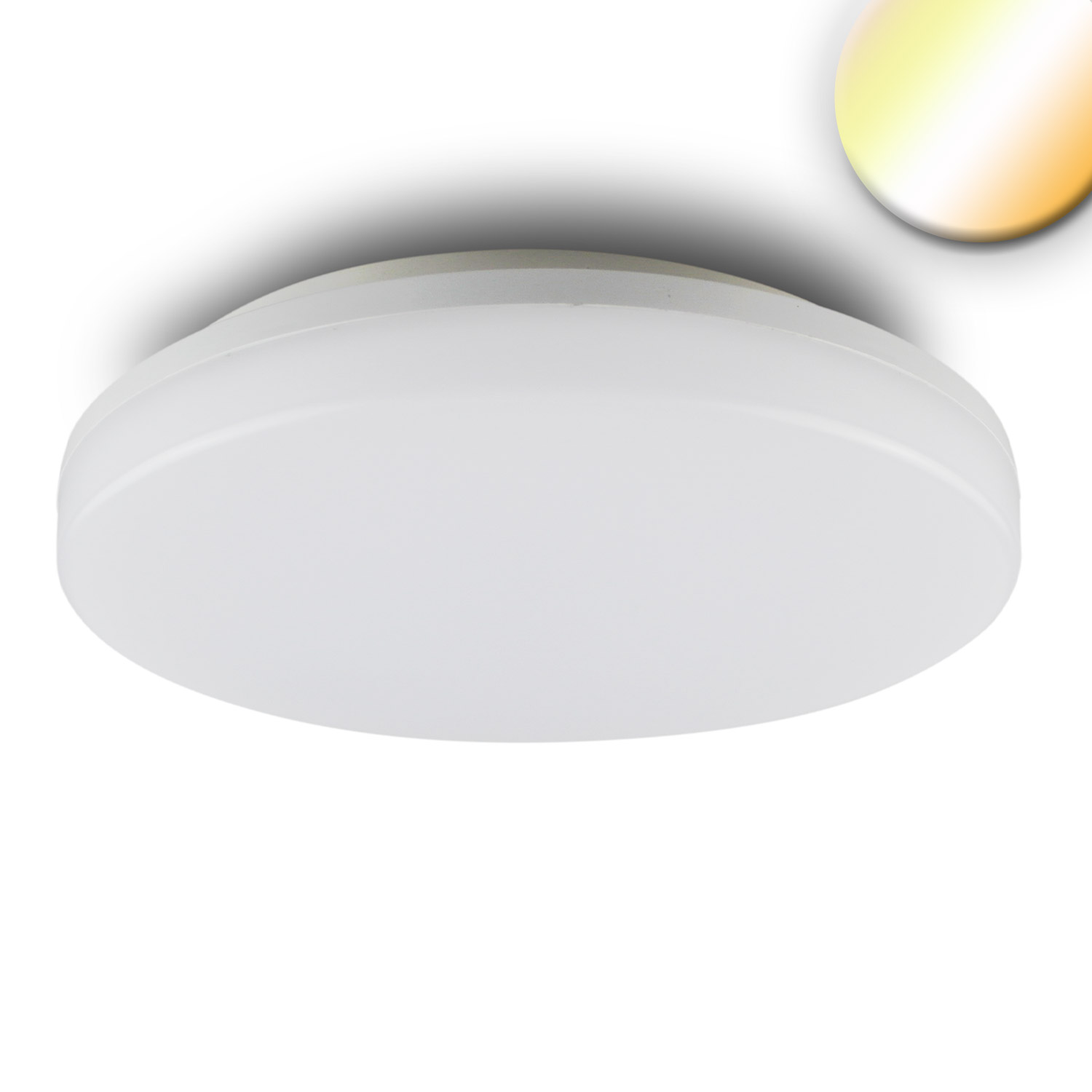 ISOLED LED Decken/Wandleuchte mit HF-Bewegungssensor 24W weiß rund IP54 ColorSwitch 3000|4000K