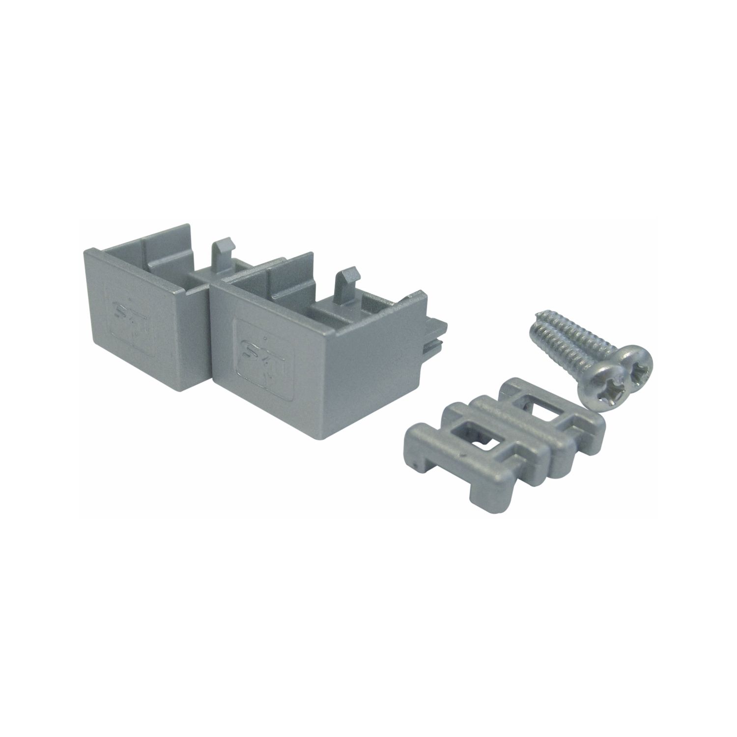 L&S Endkappen- Aufbauset zu Aluprofil MECCANO MEC-1, alufarbig