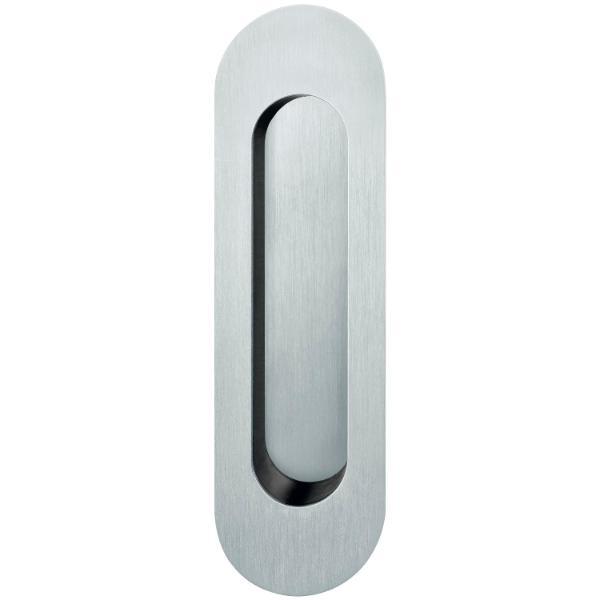 FSB FSB Schiebetürmuschel 42 4250 oval offen, Edelstahl matt