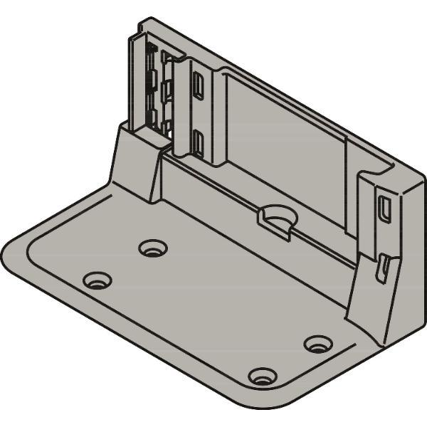 blum SERVO-DRIVE Aufnahmewinkel 1-fach, 95x83, KS RAL 7037 staubgrau