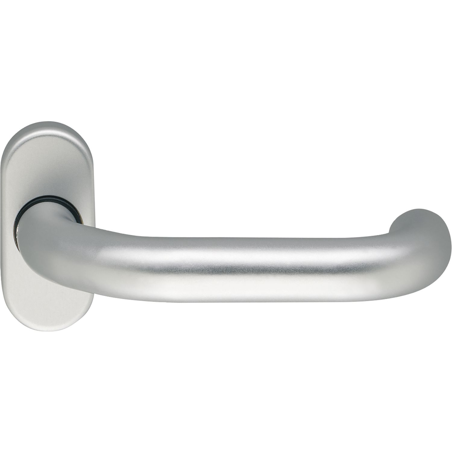 Drückerlochteil D 116 - auf Rosette, VK: 8 mm, silber eloxiert
