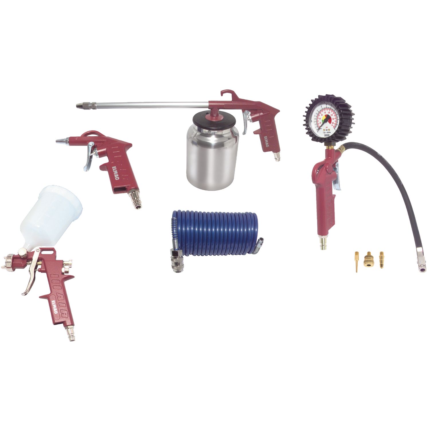 Druckluft Heimwerker Set 6 teilig Druckluft Heimwerker Set 6 teilig