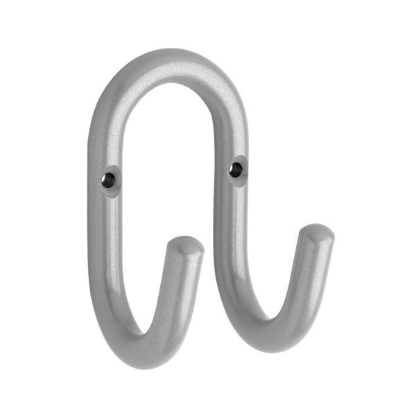 POHL Mantelhaken Nora Breite 51mm Höhe 87mm Stahl weißaluminium