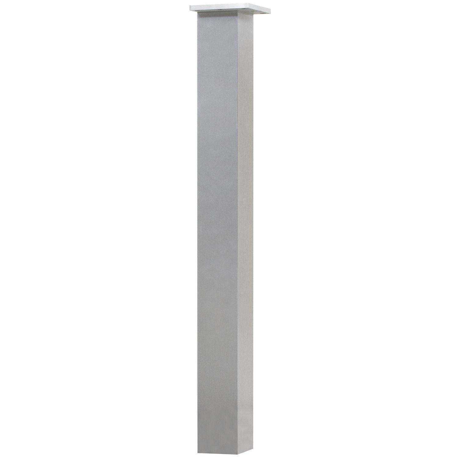 Simausrom Tischfuß 70 x 70 x 720 mm Aluminium Edelstahl-Effekt