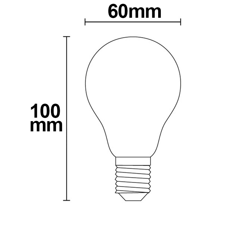 ISOLED E27 LED Birne 8W milky neutralweiß dimmbar