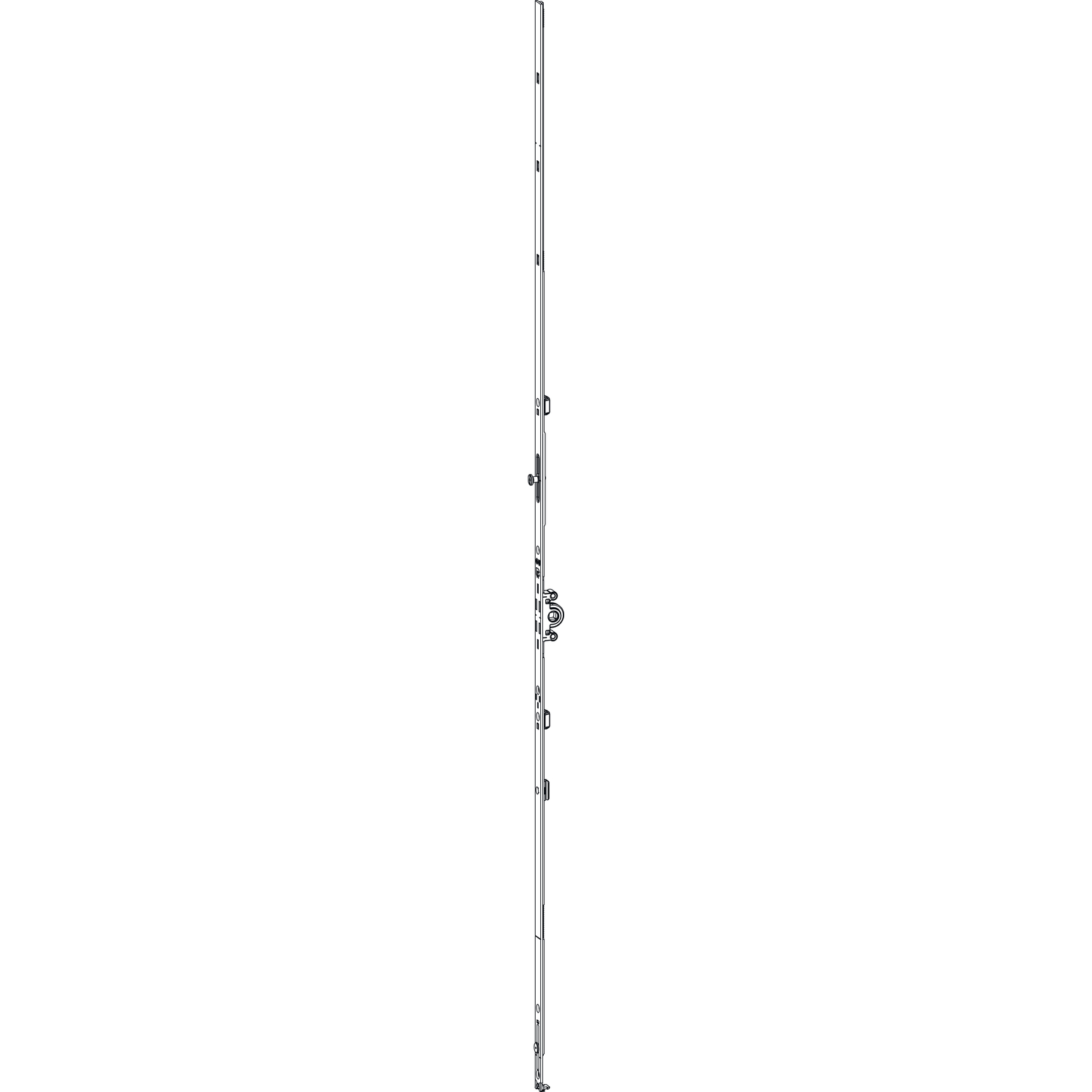 GU Getriebe 15 GK, DM 15 mm, FFH 1101-1350 mm, Stahl verzinkt silberfärbig