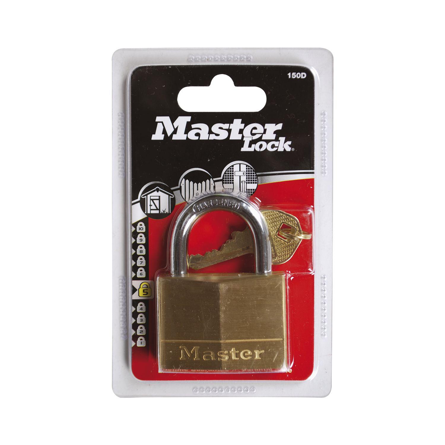 Master Lock Vorhangschloss 150 EURD Messing, Breite 50 mm, verschsp. SB