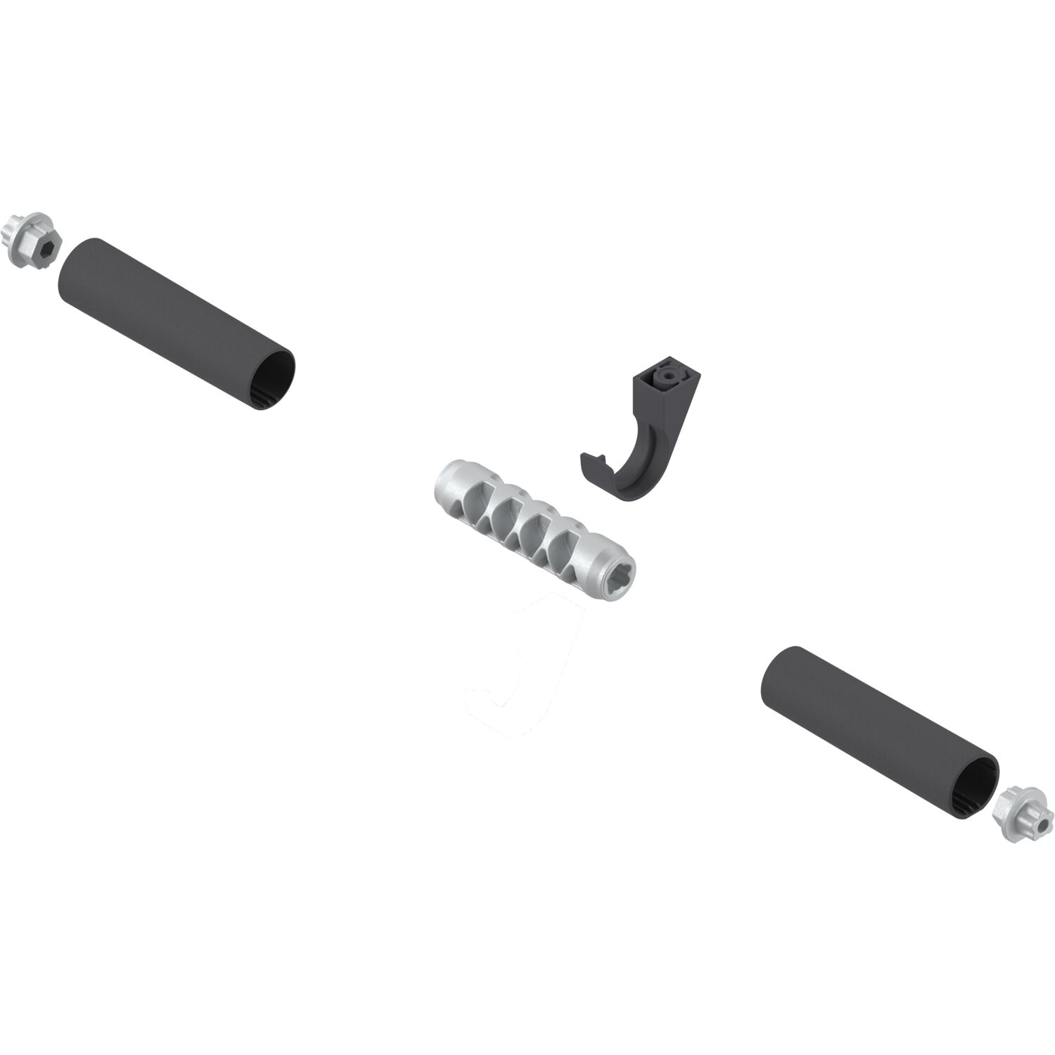 blum AVENTOS HL TOP Verbindungsstück-Set für Querstabilisierungsstange rund