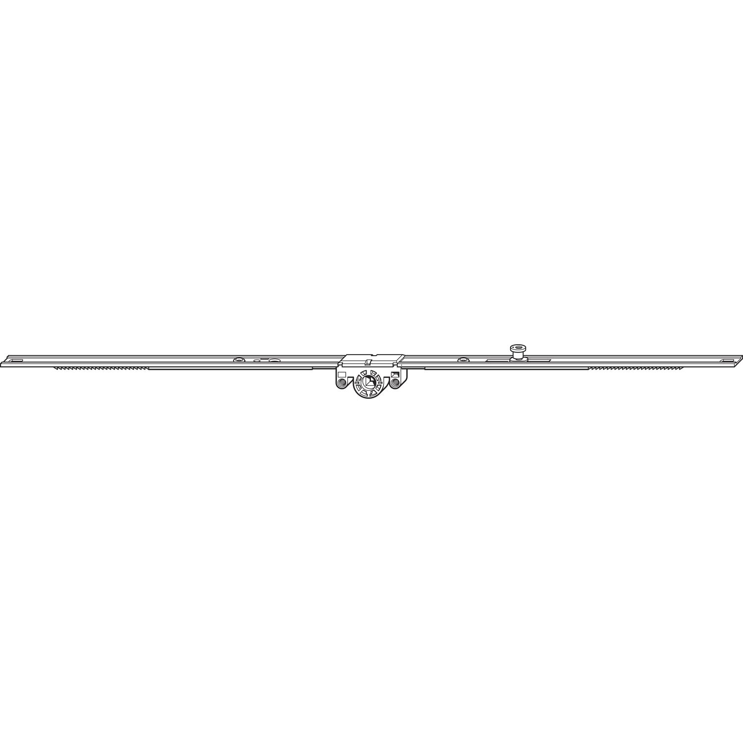 Roto ROTO NT/NX DK-Getriebe mittig/variabel DM 15 mm L= 980 mm 1V Zapfen silber