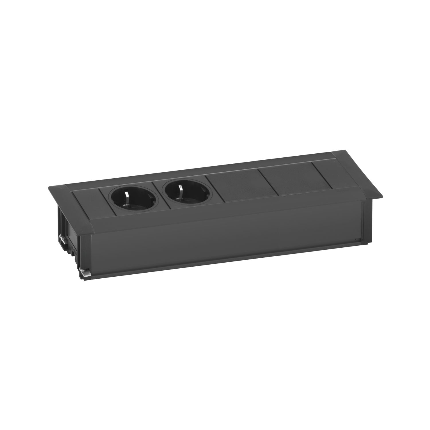 EVOline Frame-Dock Data Einbau Steckdosenleiste, schwarz