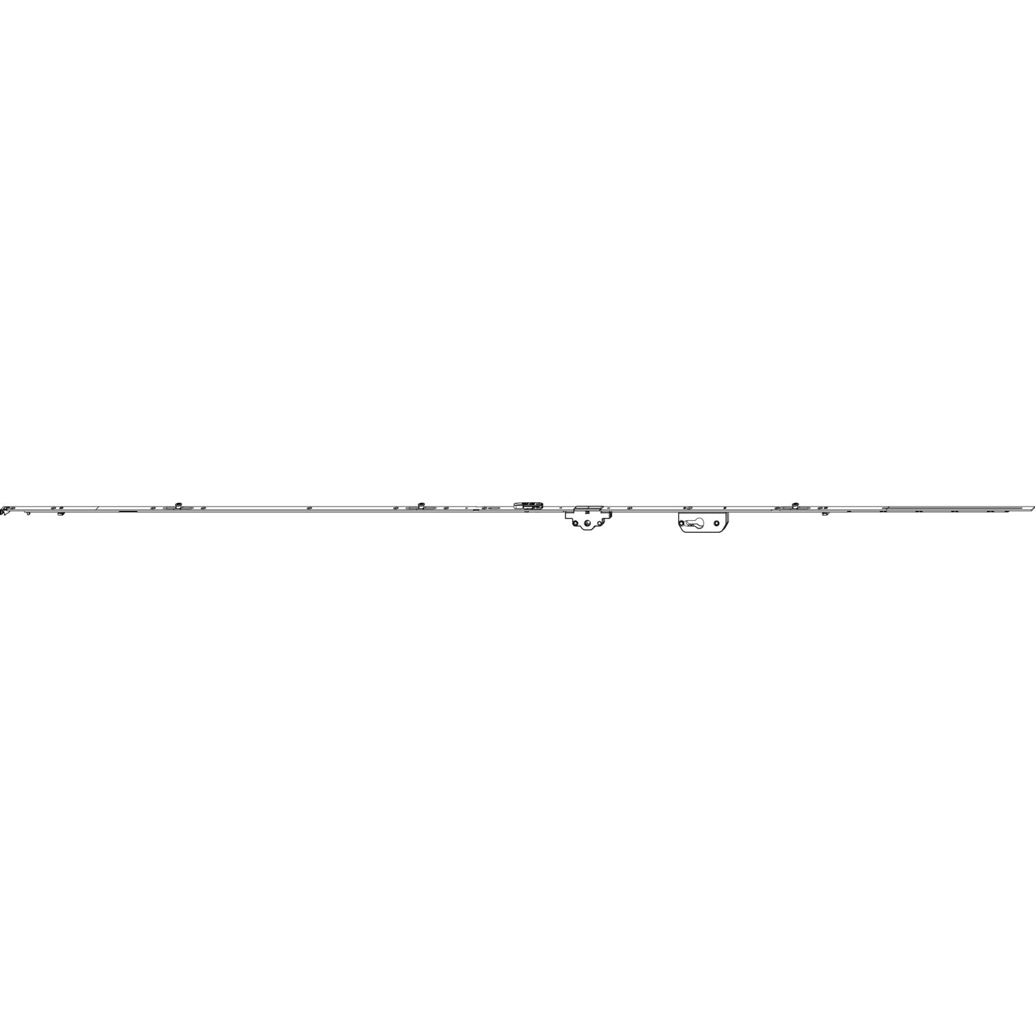 MACO MM DK-Getriebe fix, PZ sperrbar, DM 50 mm, 3iS, FFH 1701-1950 mm (206985)