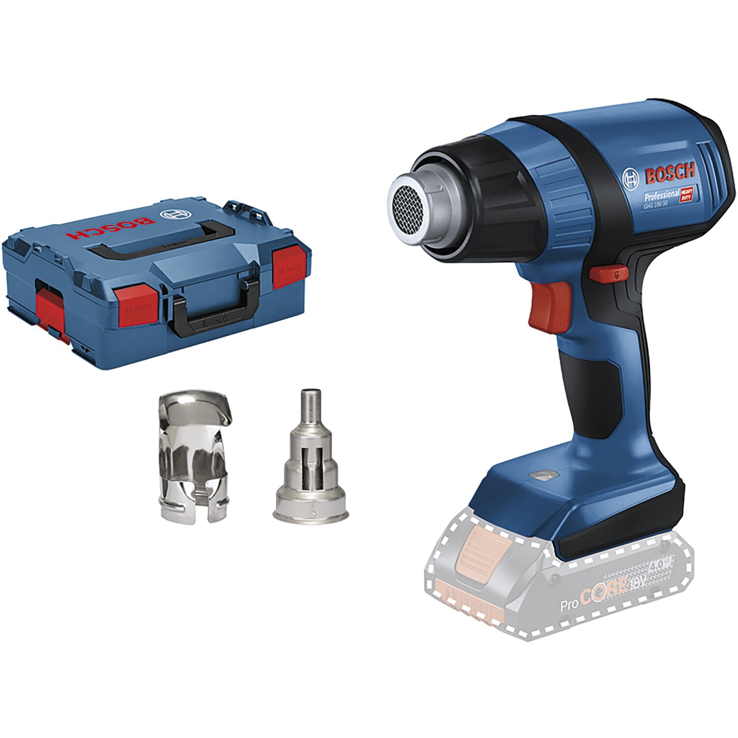 Bosch Akku-Heißluftgebläse GHG 18V-50 18 Volt