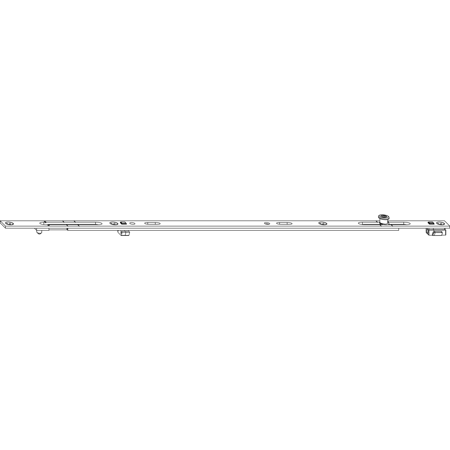 Maco #201751 MACO MM Mittelverschluss fix 1 iS FFB/FFH 801-1280 mm silber (201751)