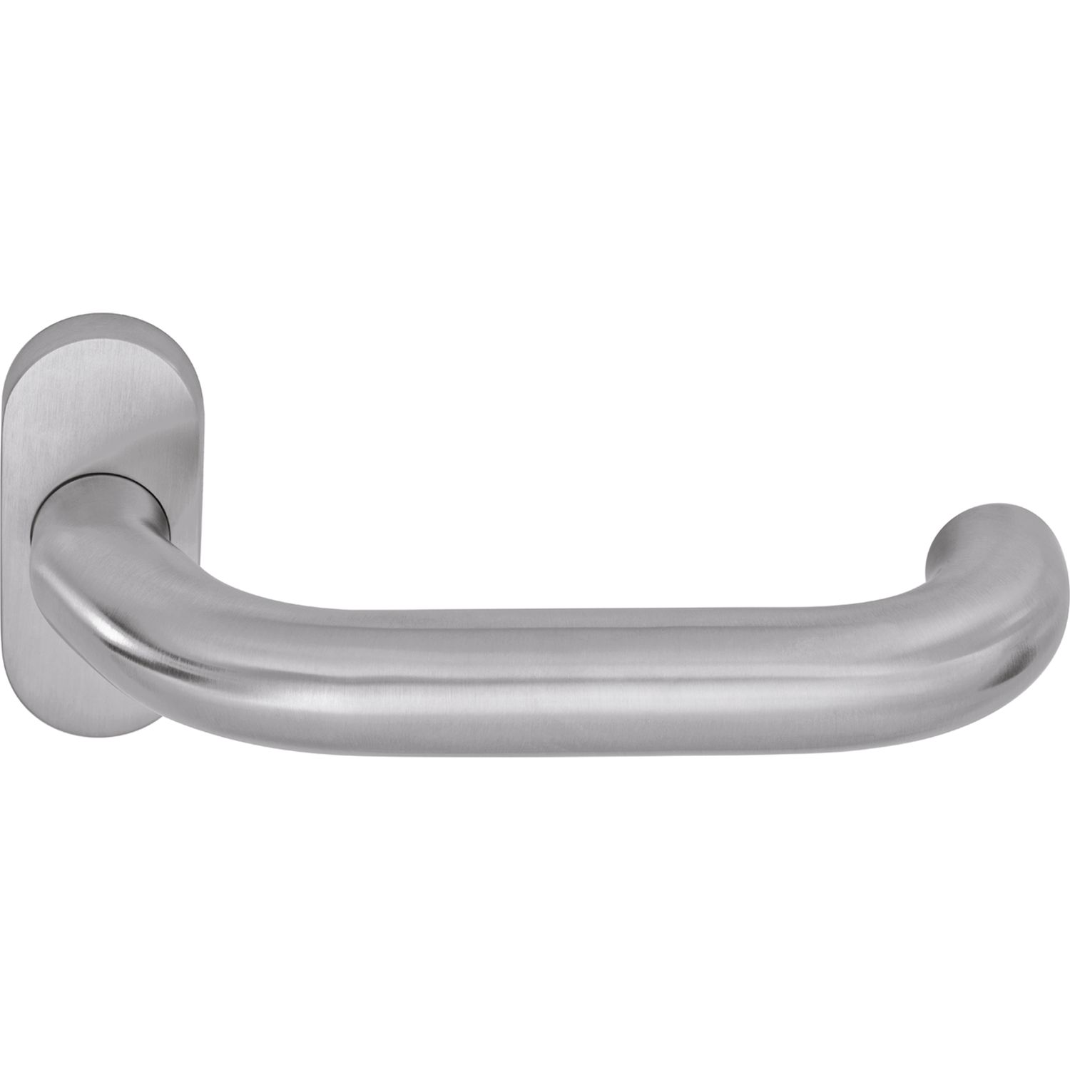 Ogro Drückerlochteil PREMIUM 8350 V FS/6620 - mit Rosette, Edelstahl matt