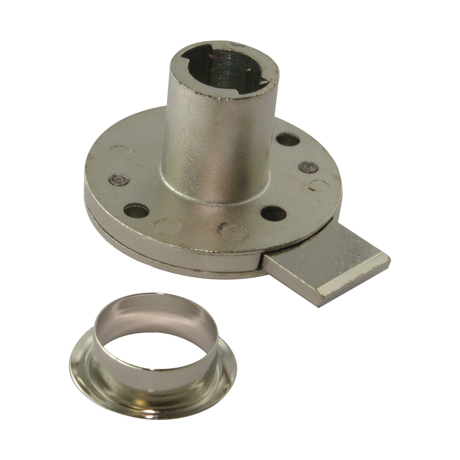Hekna Zylinder-Kastenschloss 3012 Lade Dornmaß 30mm Zamak vernickelt