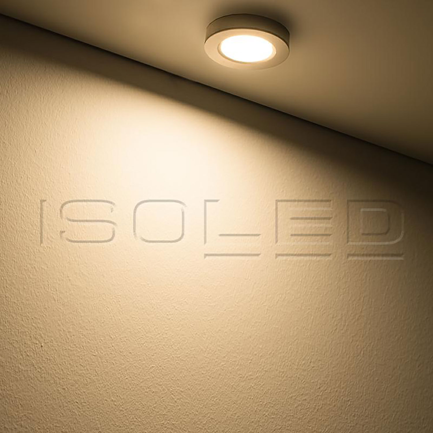ISOLED LED Slim Ein- und Unterbauleuchte MiniAMP silber 3W 24V DC IP52 warmweiß dimmbar
