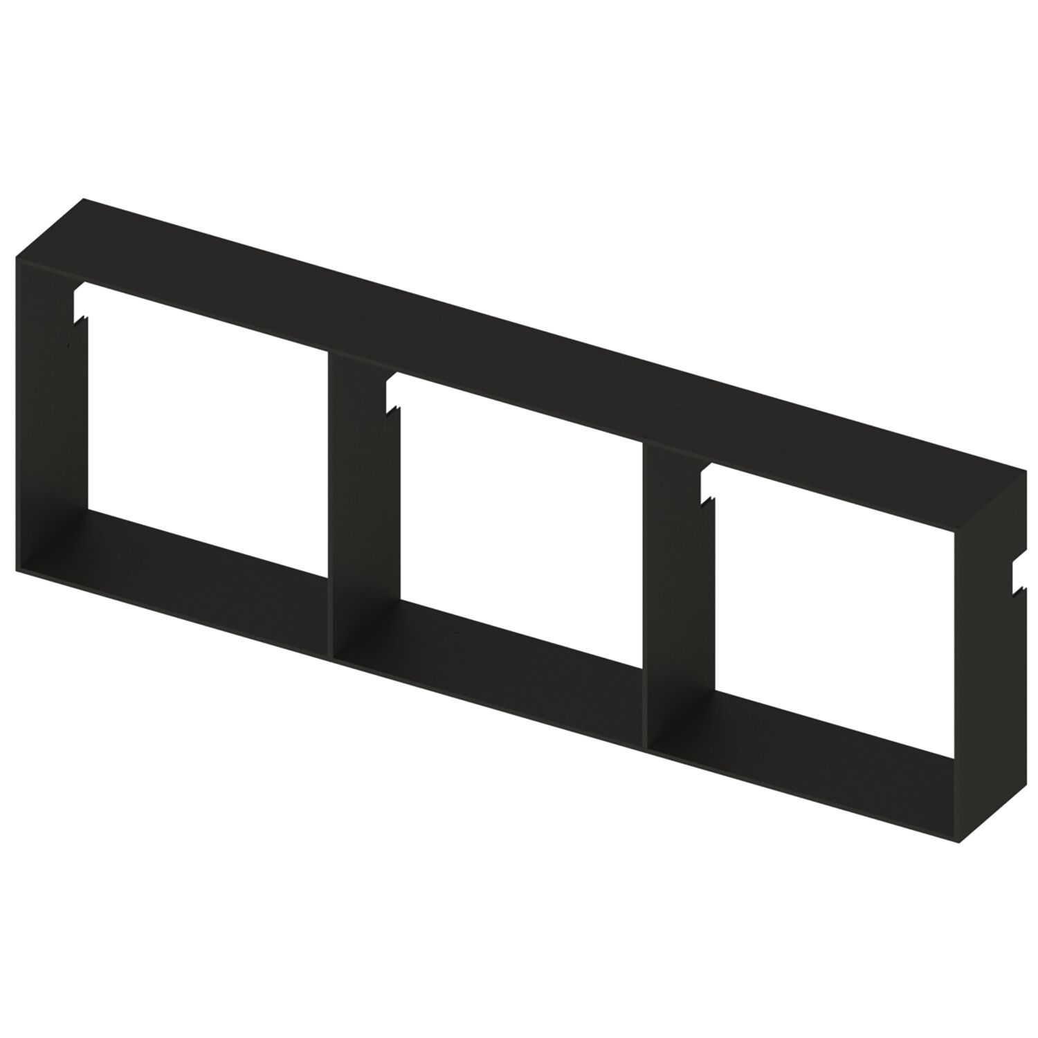 Sign Modul horizontal H: 400 mm B: 1200 mm schwarz